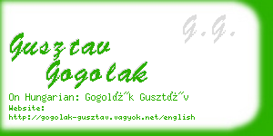 gusztav gogolak business card